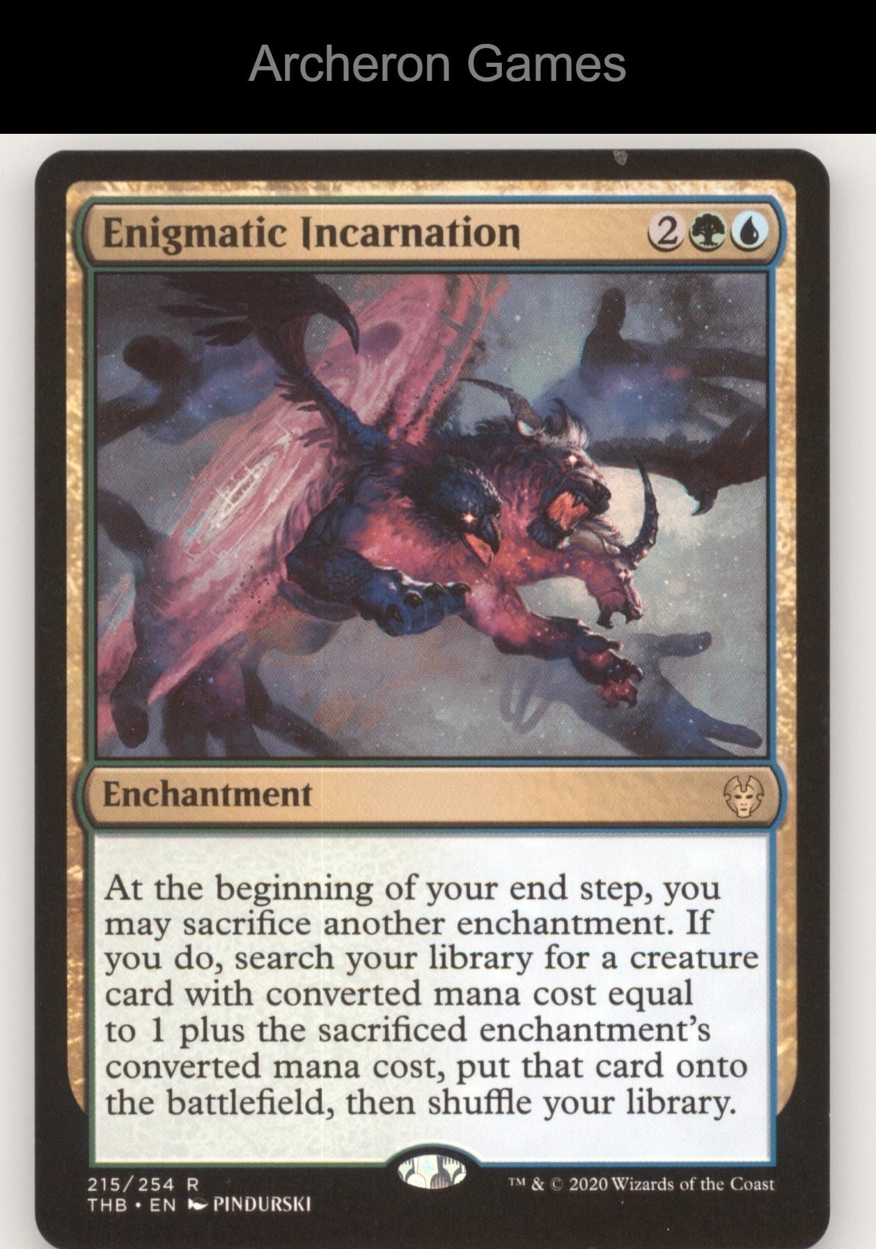 Enigmatic Incarnation 215 R MTG Card Promo Pack: Theros Beyond Death