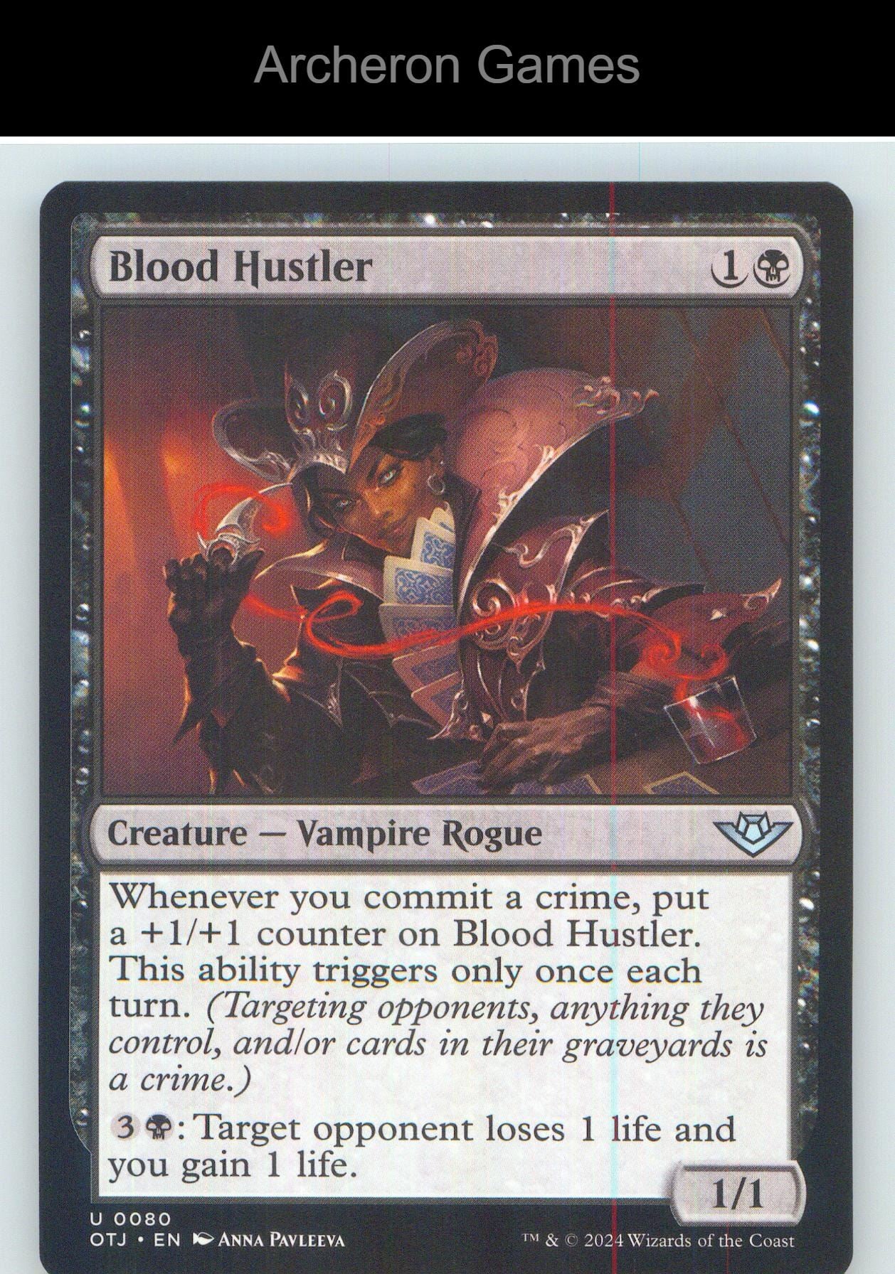 Blood Hustler OTJ 80 UC MTG Card NM/EX+