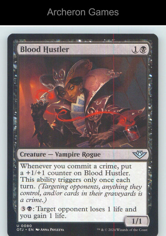 Blood Hustler OTJ 80 UC MTG Card NM/EX+