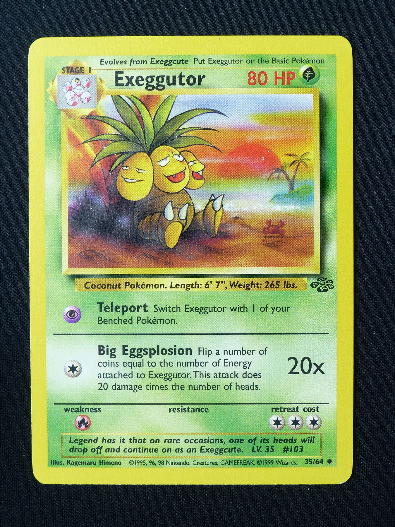 Exeggutor 35/64 Jungle - Pokemon Card #5ZY