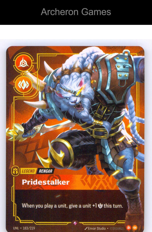 Rengar - Pridestalker UNL 183/219 R Unleashed Riftbound Card