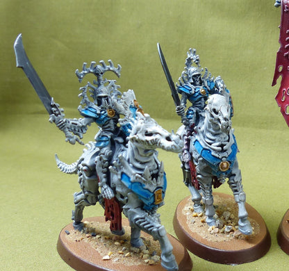 Kavalos Deathriders painted - Ossiarch Bonereapers - Warhammer AoS #4ZD