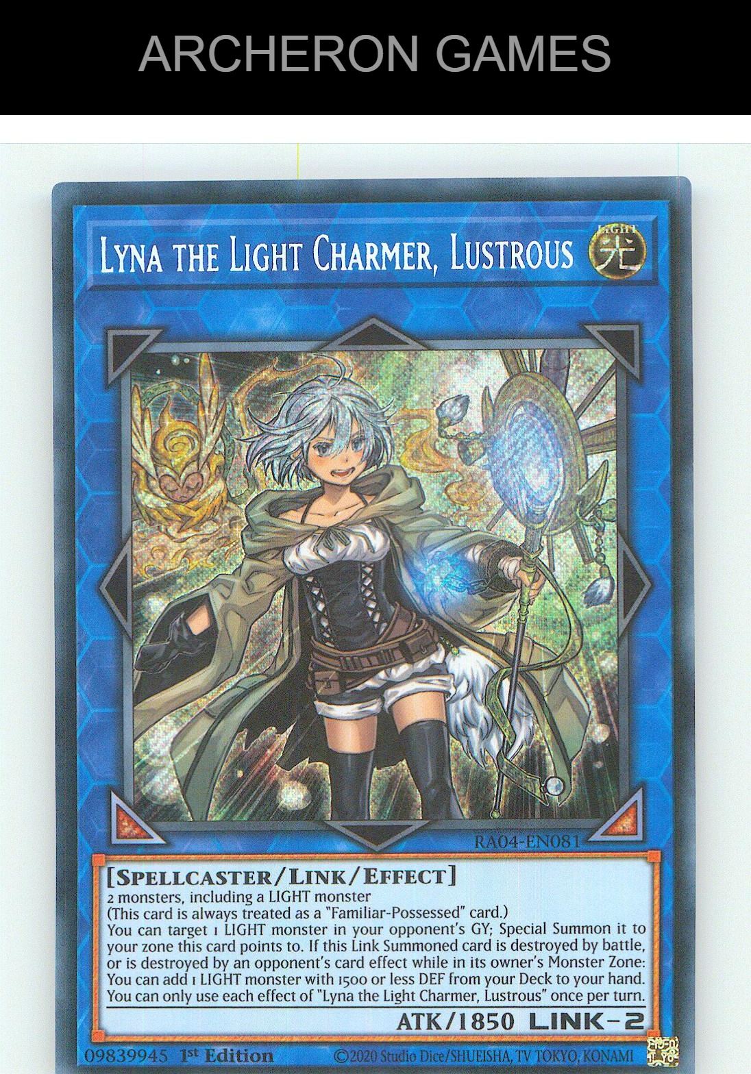 Lyna the Light Charmer, Lustrous (Secret Rare) SEC YUGIOH Card 1st Edition
