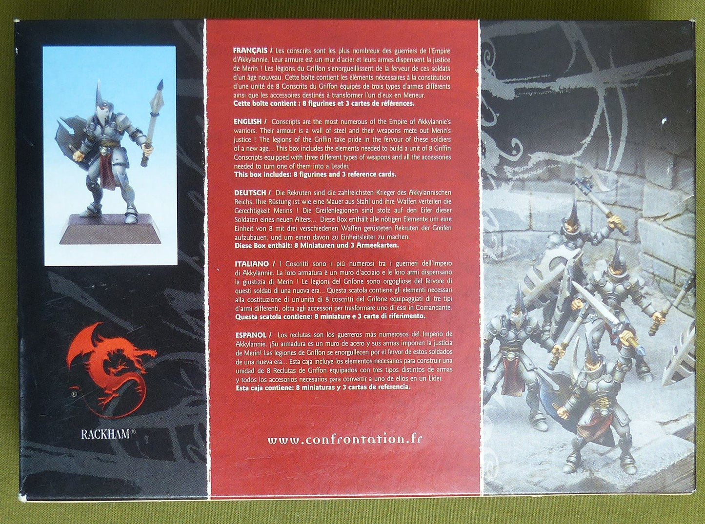 Ragnarok: Conscripts of the Griffin - Rackham Metal Minis OOP #25E