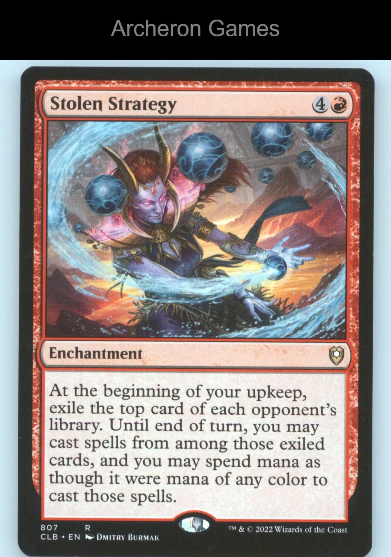 Stolen Strategy 807 R MTG Card Commander Legends: Battle for Baldur's Gate