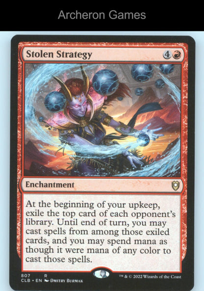 Stolen Strategy 807 R MTG Card Commander Legends: Battle for Baldur's Gate