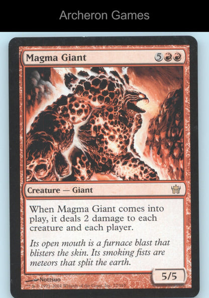 Magma Giant 72 R MTG Card Fifth Dawn