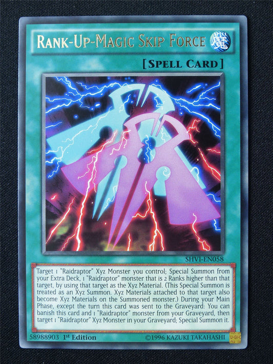 Rank-Up-Magic Skip Force SHVI Rare - 1st ed Yugioh Card #87