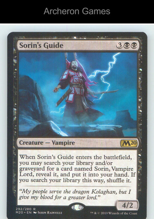 Sorin's Guide M20 292 R MTG Card NM/EX+
