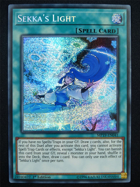 Sekka's Light MP19 Secret Rare - 1st ed Yugioh Card #7L