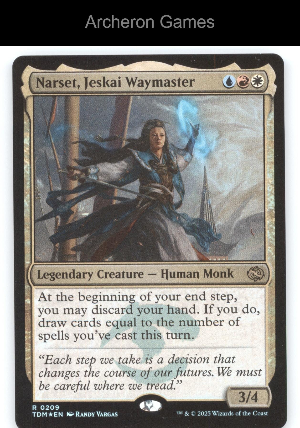 Narset, Jeskai Waymaster 209 R MTG Card Tarkir: Dragonstorm
