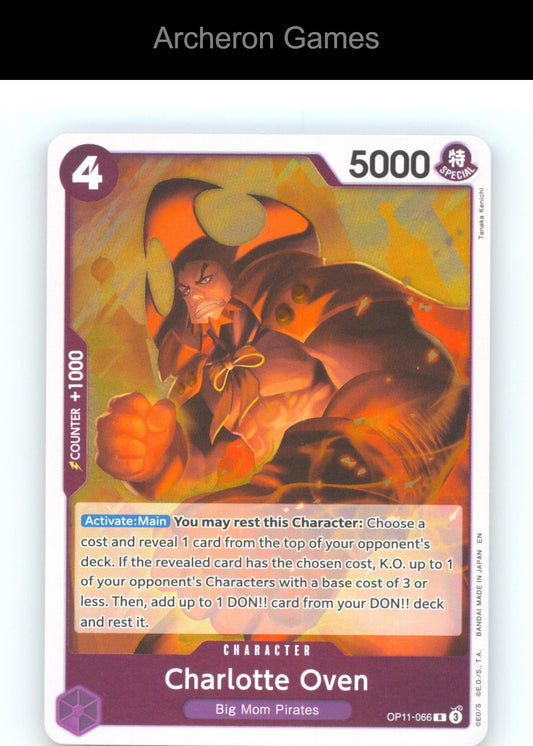 Charlotte Oven OP11-066 R One Piece Card NM/EX+ Foil