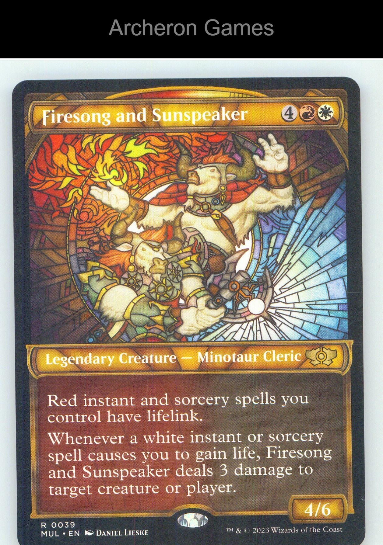 Firesong and Sunspeaker MUL 39 R MTG Card NM/EX+
