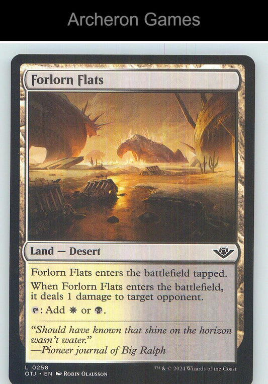 Forlorn Flats OTJ 258 Land MTG Card NM/EX+