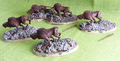 OOP Forge World - Rat Wolves - 5 Models One tail is missing and two tails are not attached - Warhammer AoS 40k #DZ
