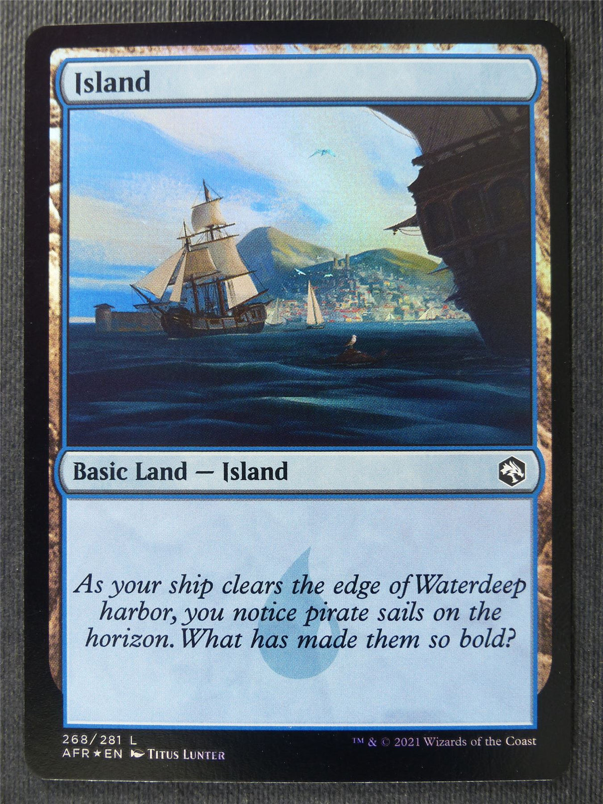 Island 268/281 Foil - AFR - Mtg Card #2CB