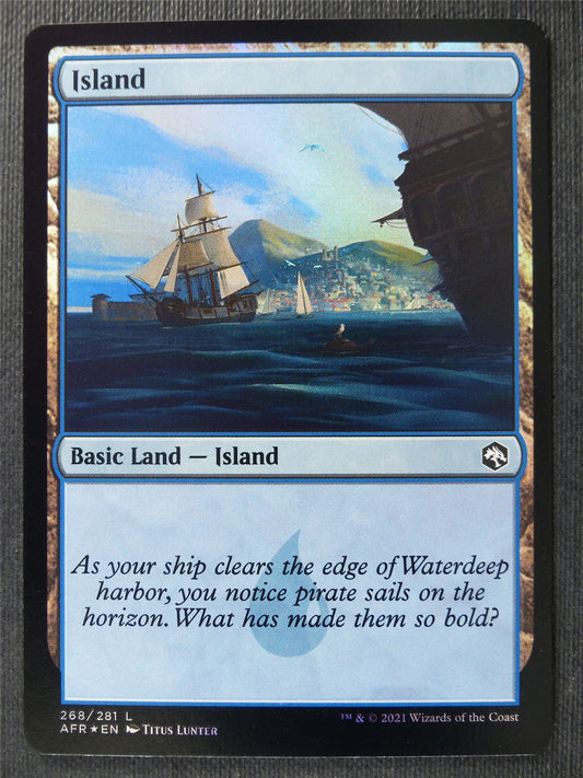 Island 268/281 Foil - AFR - Mtg Card #2CB