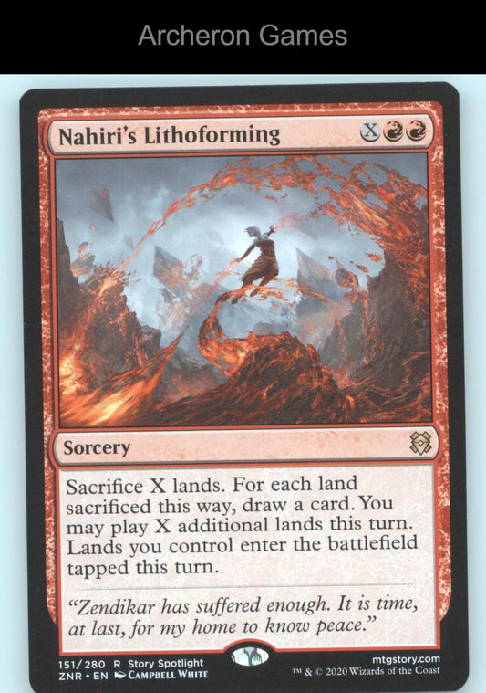 Nahiri's Lithoforming 151 R MTG Card Zendikar Rising