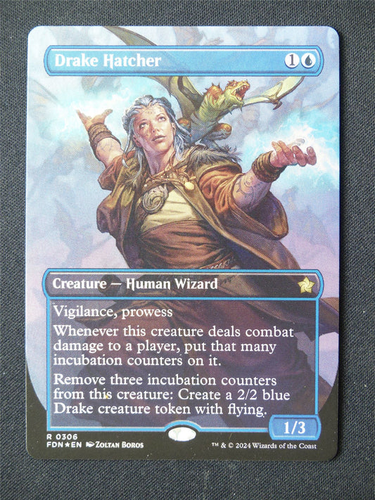 Drake Hatcher Borderless Foil - FDN - Mtg Card #6WY
