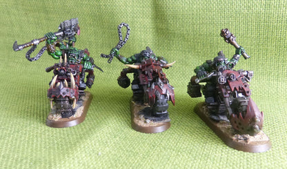 Ork Warbikes Painted - Orks - Warhammer AoS 40k #A