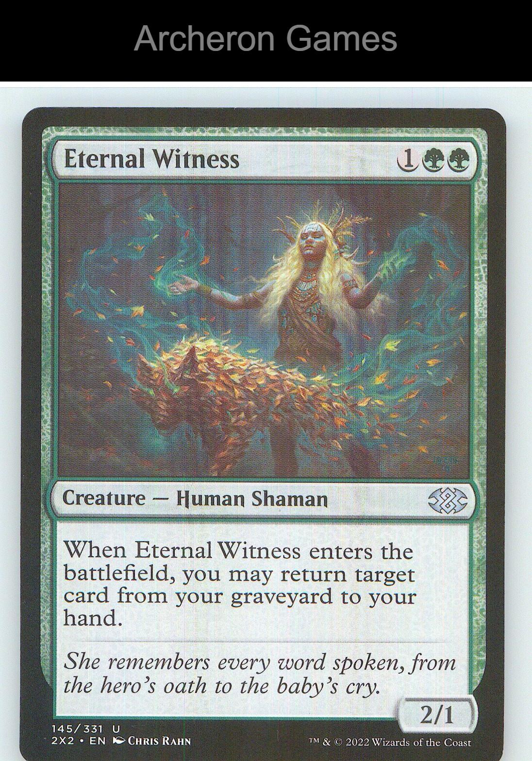 Eternal Witness 2X2 145 UC MTG Card NM/EX+