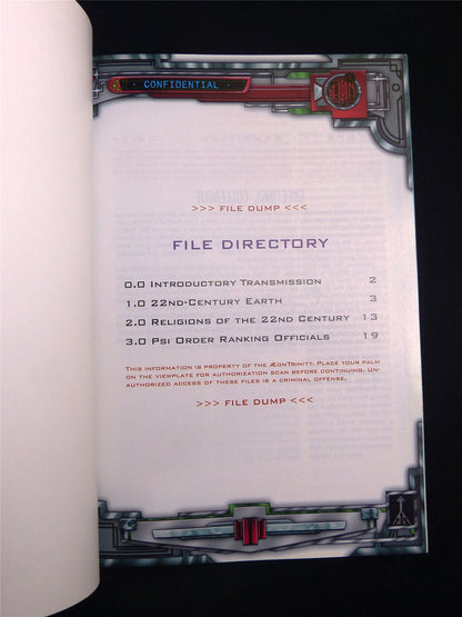 Hidden Agenda: Sourcebook for Trinity Booklet - Roleplay Softback #2UR