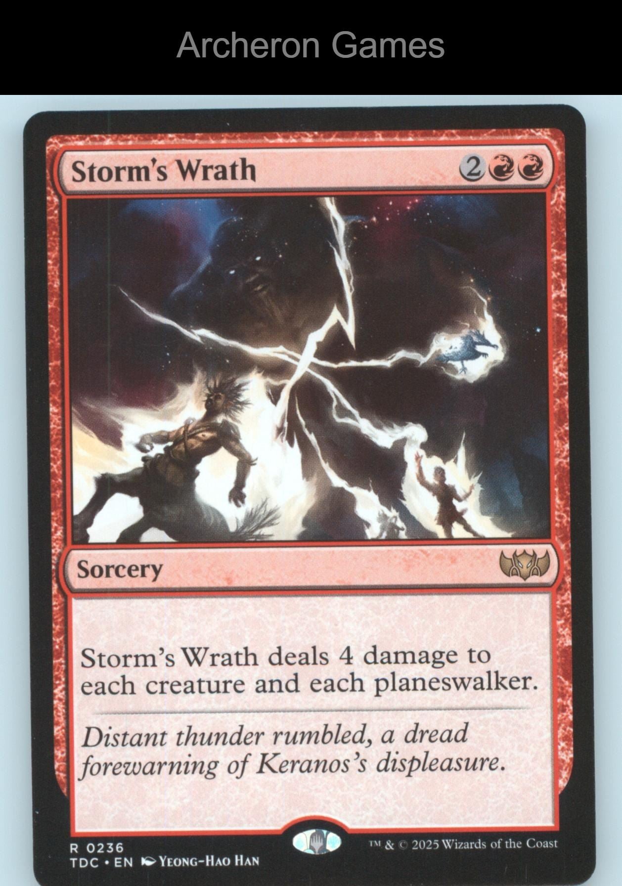 Storm's Wrath 236 R MTG Card Commander: Tarkir: Dragonstorm