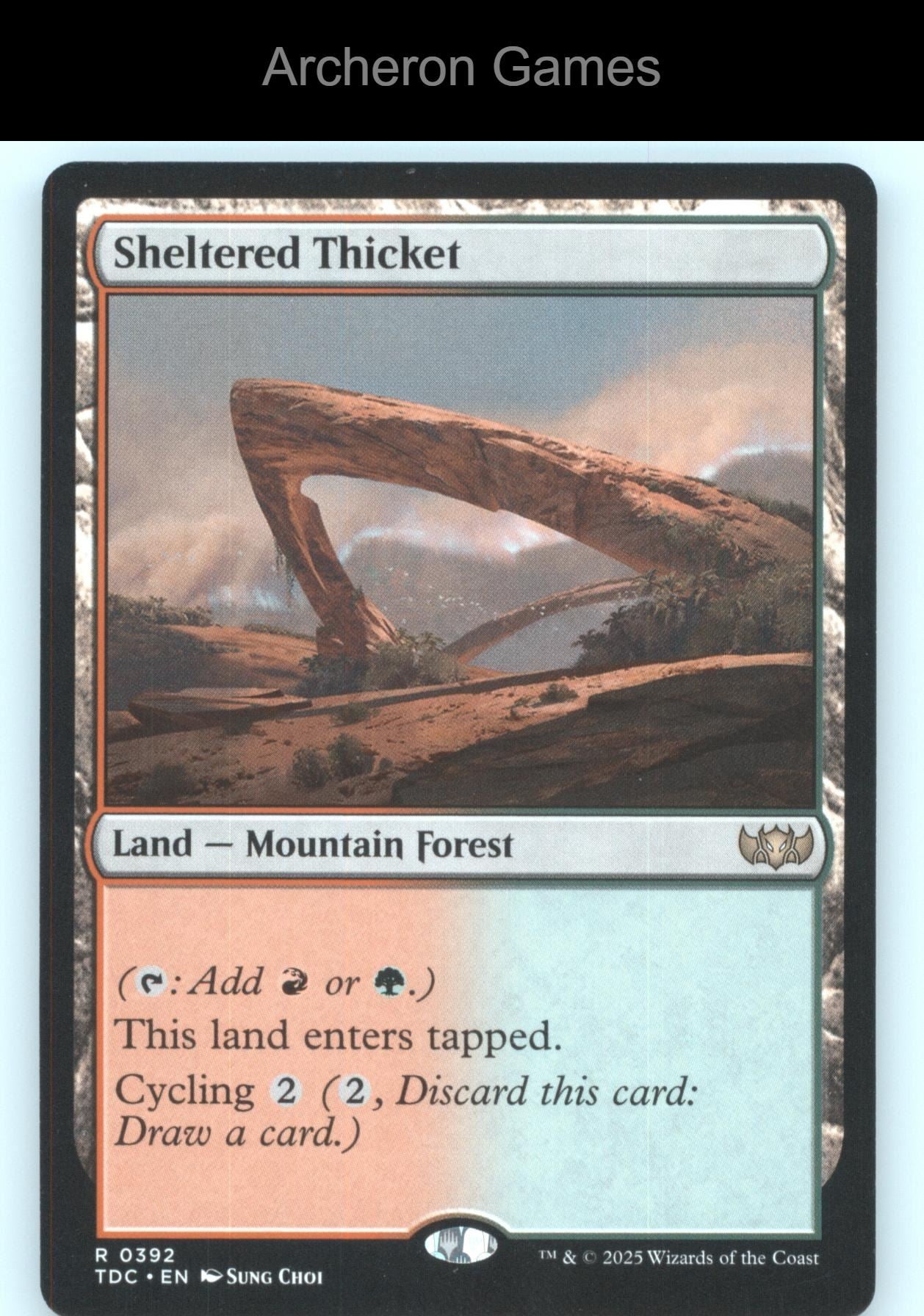 Sheltered Thicket 392 R MTG Card Commander: Tarkir: Dragonstorm