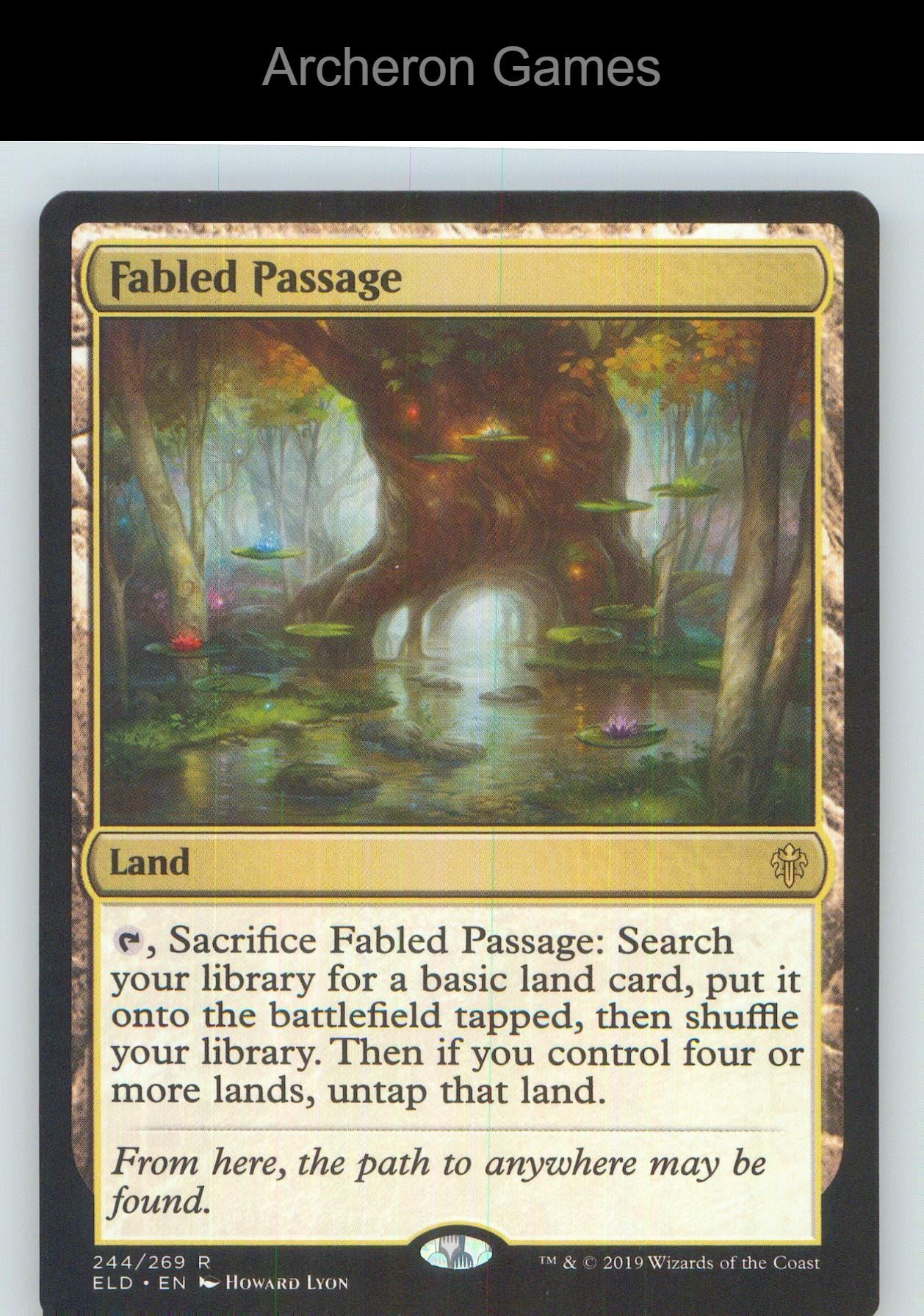 Fabled Passage ELD 244 R MTG Card NM/EX+