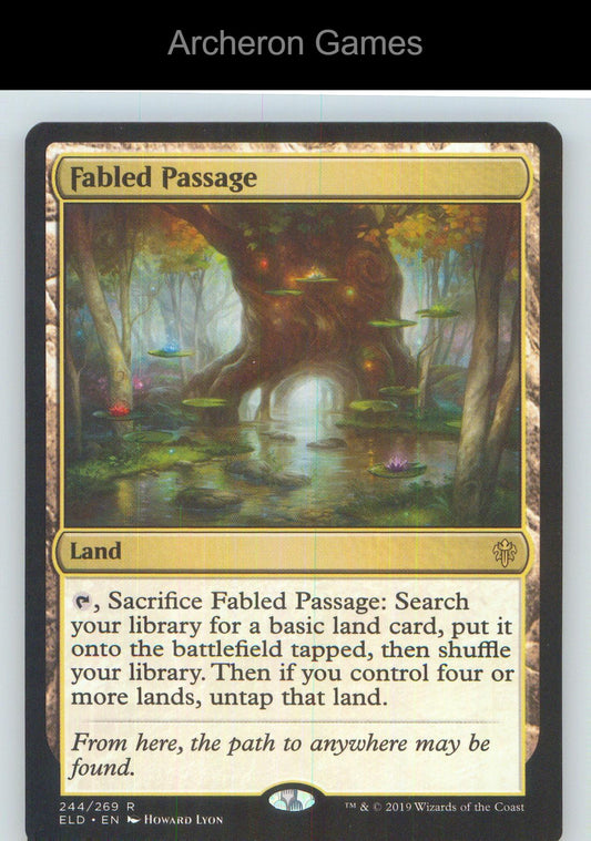 Fabled Passage ELD 244 R MTG Card NM/EX+