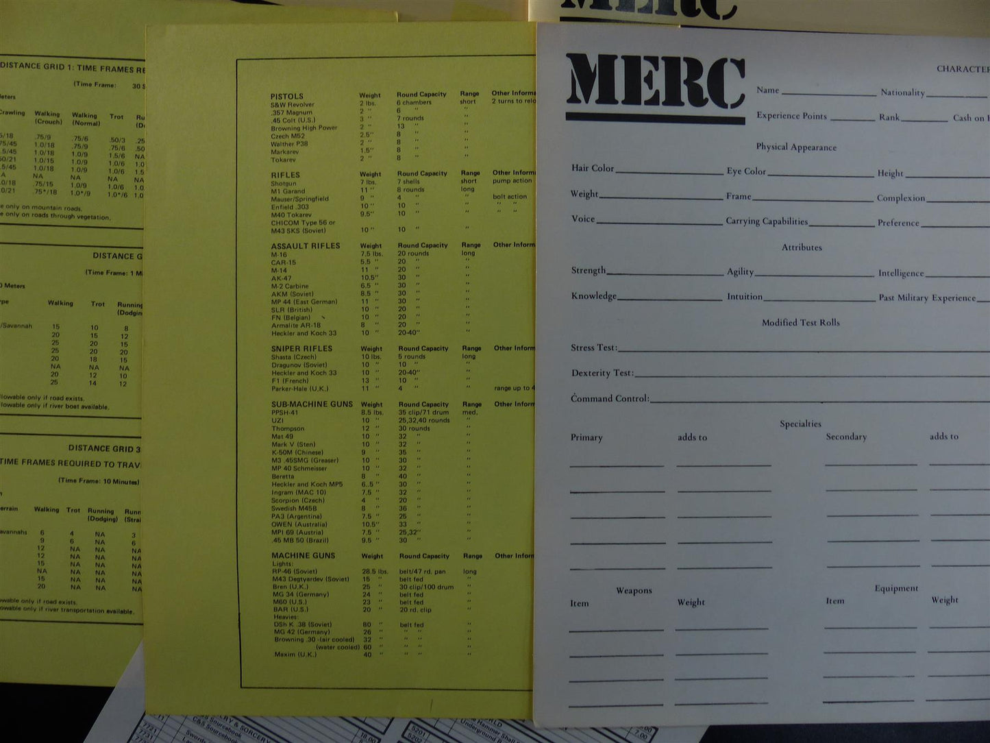 MERC: Modern Roleplaying Game of Country Insurgency OOP - Fantasy Games Limited #223