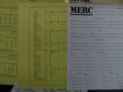 MERC: Modern Roleplaying Game of Country Insurgency OOP - Fantasy Games Limited #223