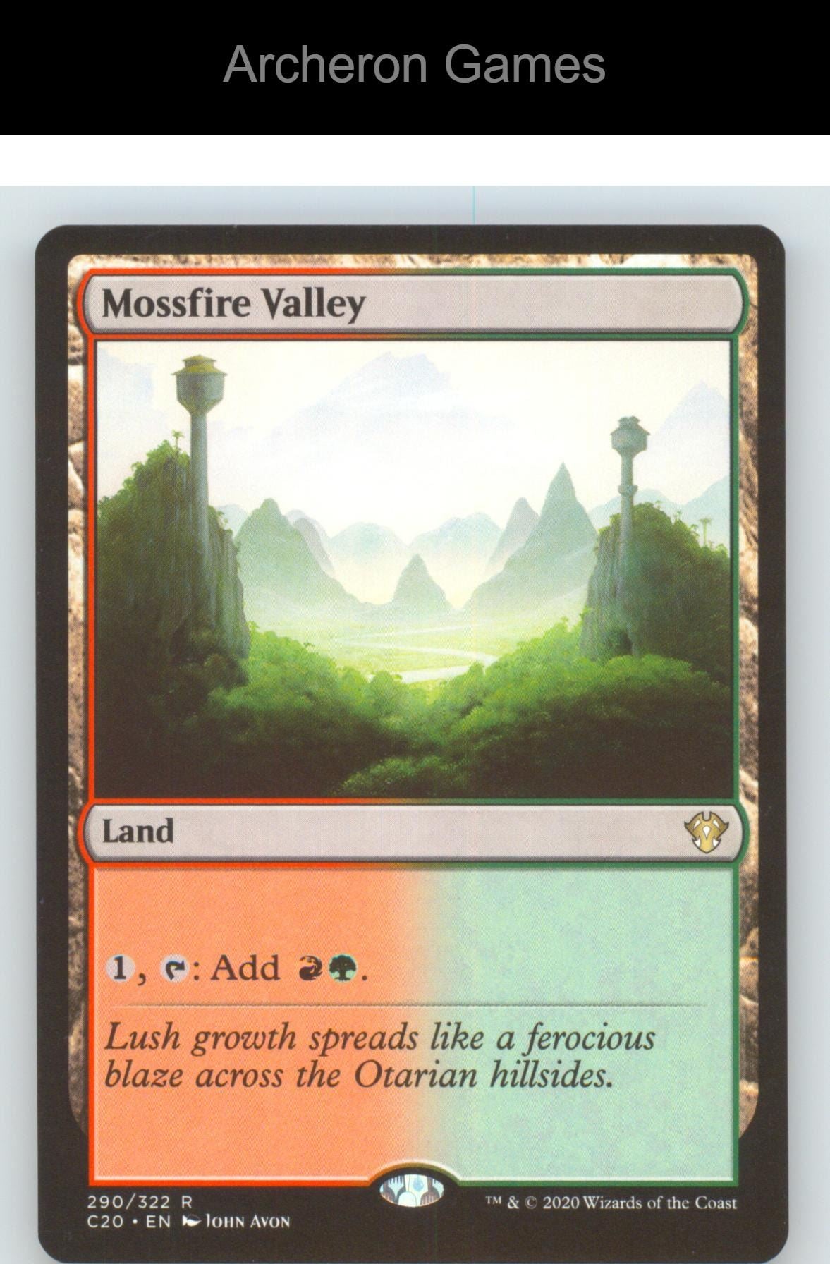 Mossfire Valley C20 290 R MTG Card NM/EX+