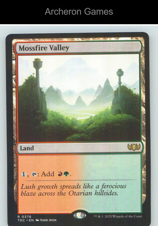 Mossfire Valley TDC 378 R MTG Card NM/EX+
