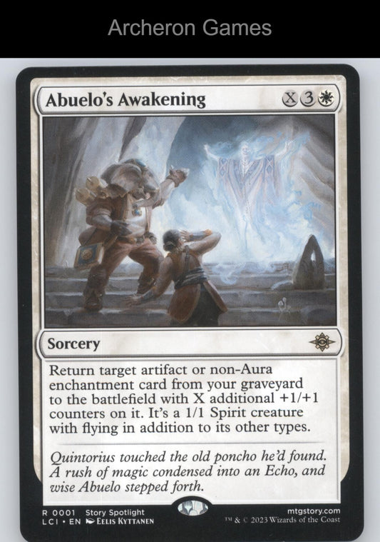 Abuelo's Awakening 1 R MTG Card The Lost Caverns of Ixalan