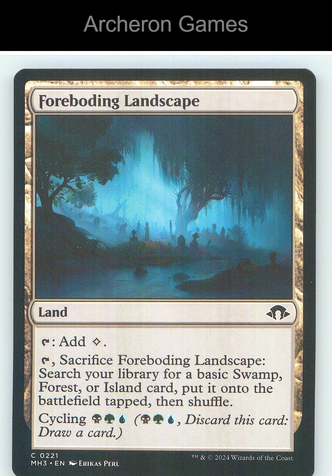 Foreboding Landscape MH3 221 C MTG Card NM/EX+