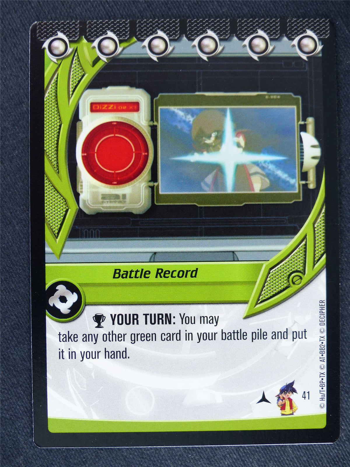 Battle Record 41 - Beyblade Cards #X6