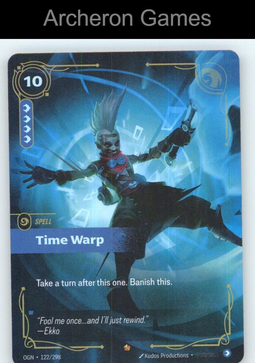 Time Warp OGN 122/298 Epic Origins Riftbound Card Foil