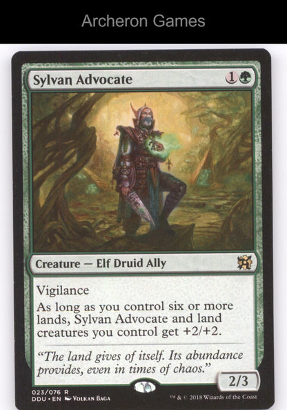Sylvan Advocate 23 R MTG Card Duel Decks: Elves vs. Inventors