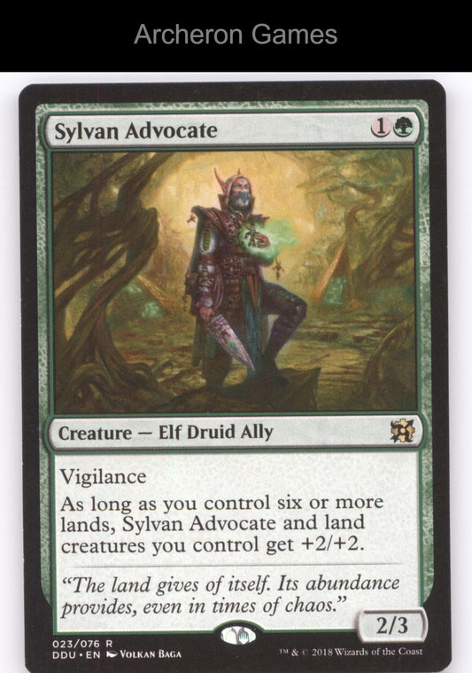 Sylvan Advocate 23 R MTG Card Duel Decks: Elves vs. Inventors