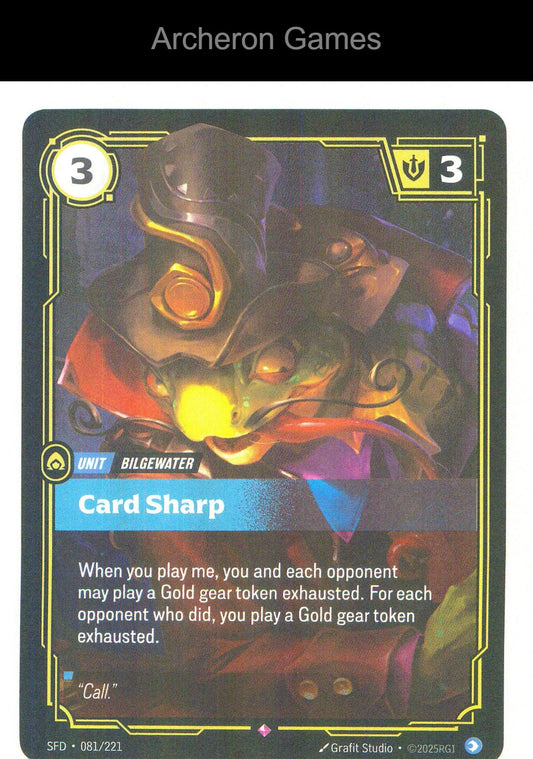 Card Sharp SFD 081/221 R Spiritforged Riftbound Card Foil