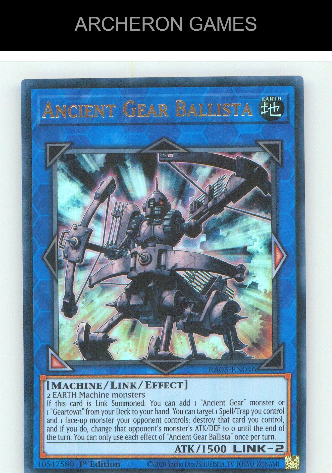 Ancient Gear Ballista (UR) UR YUGIOH Card 1st Edition