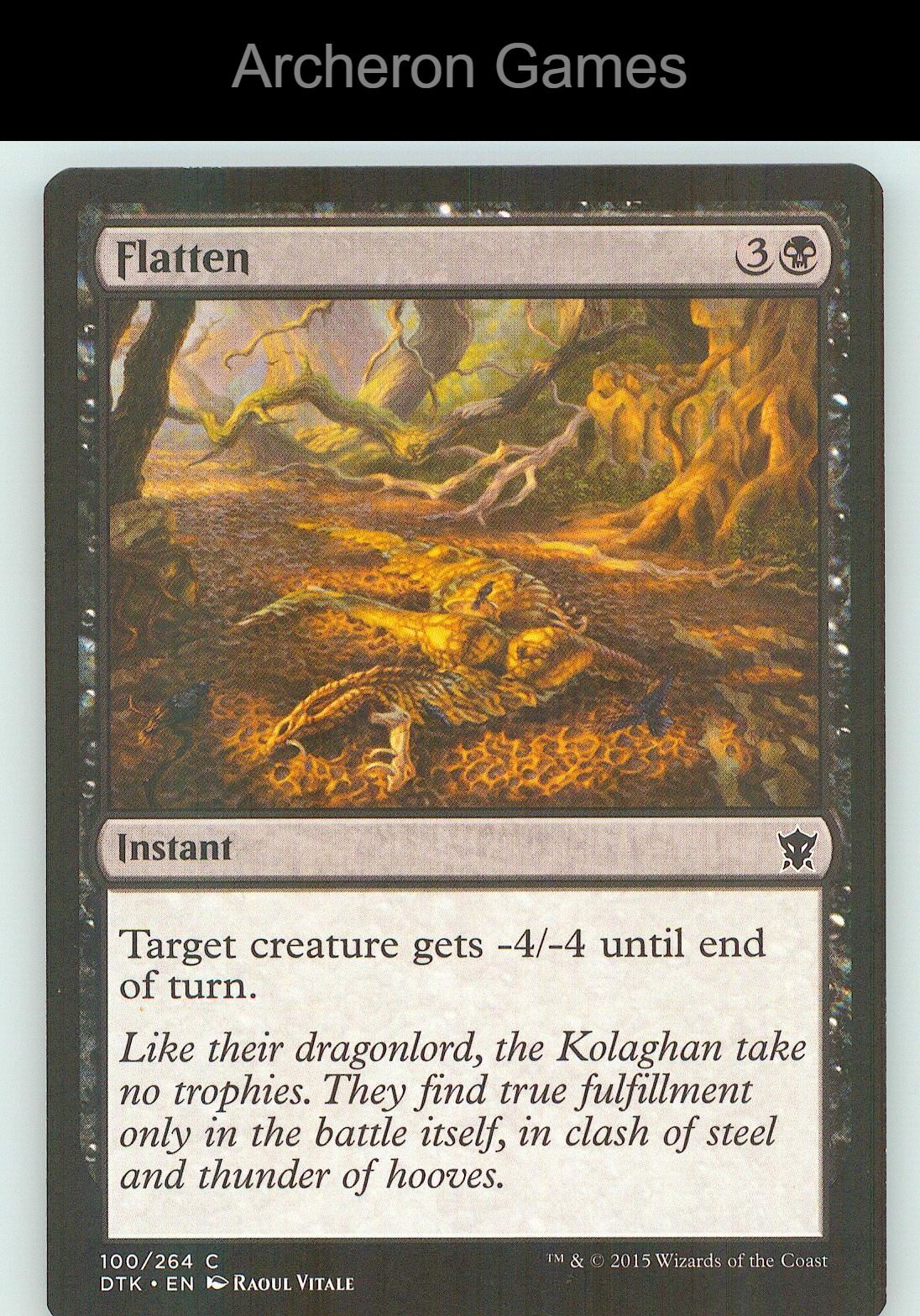 Flatten DTK 100 C MTG Card NM/EX+