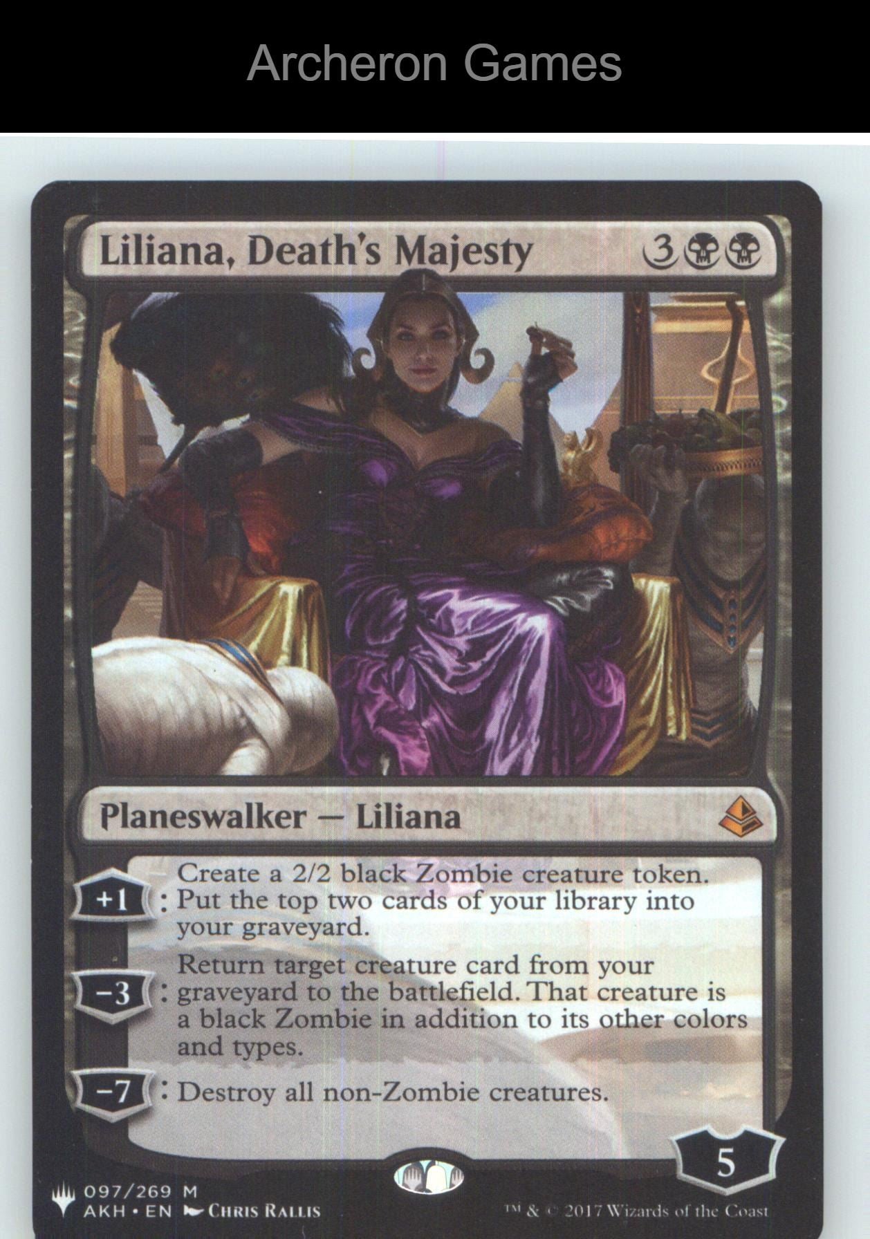 Liliana, Death's Majesty AKH 97 Mythic MTG Card NM/EX+