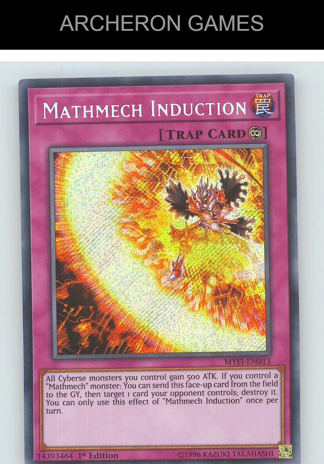 Mathmech Induction SEC YUGIOH Card 1st Edition