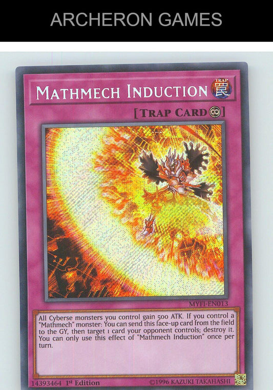 Mathmech Induction SEC YUGIOH Card 1st Edition