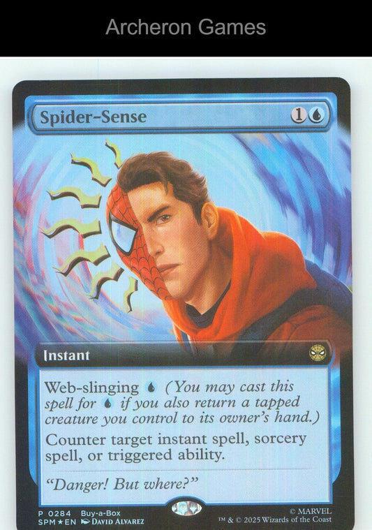 Spider-Sense (Extended Art) 284 P MTG Card NM/EX+ Foil