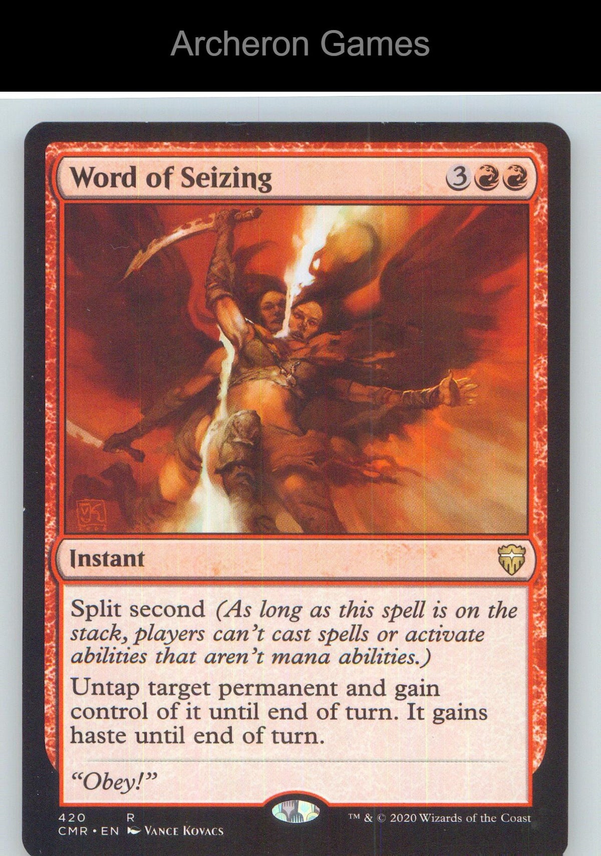 Word of Seizing CMR 420 R MTG Card NM/EX+