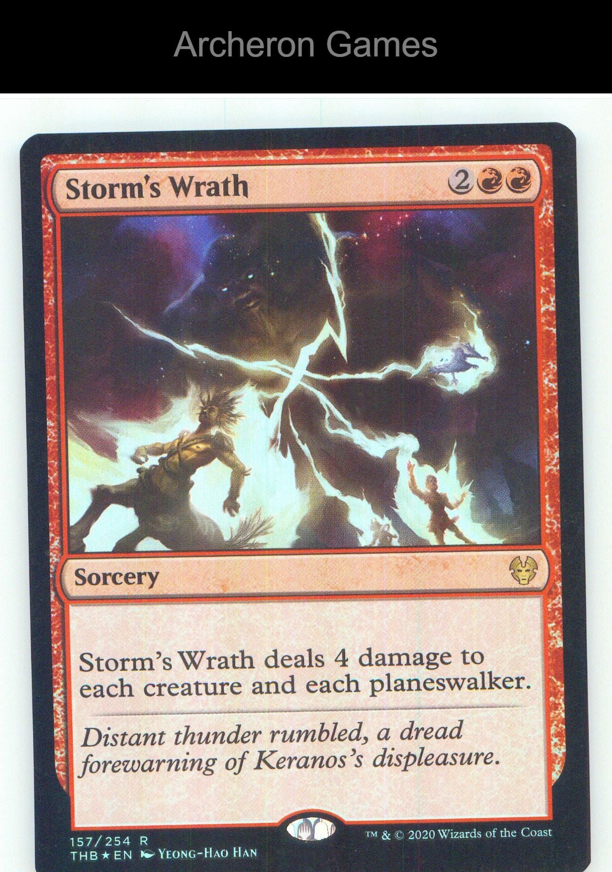 Storm's Wrath THB 157 R MTG Card NM/EX+ Foil
