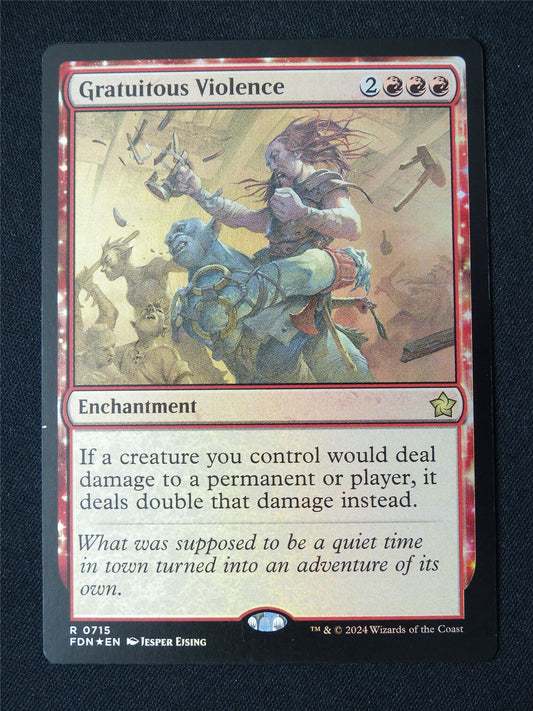 Gratuitous Violence Foil - FDN - Mtg Card #4LF